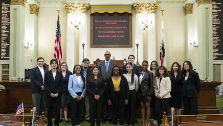 Young Legislators Meet With Assemblymember Holden to Celebrate the Completion of their 6 Month Program