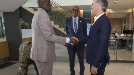 Assemblymember Holden Welcomes Laker Legend Michael Cooper to the Capitol  