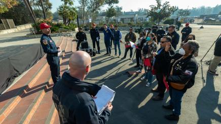 Wildfire Briefing at Rose Bowl